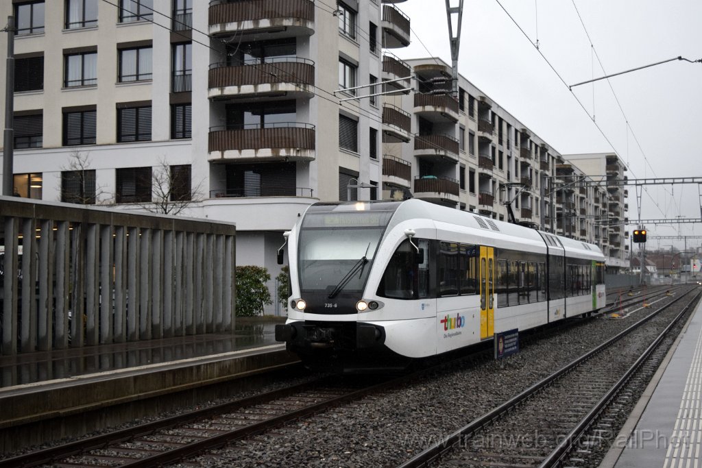 9599-0014-130325.jpg - Thurbo RABe 526.735-6 "Rümikon" / Wattwil 13.3.2025