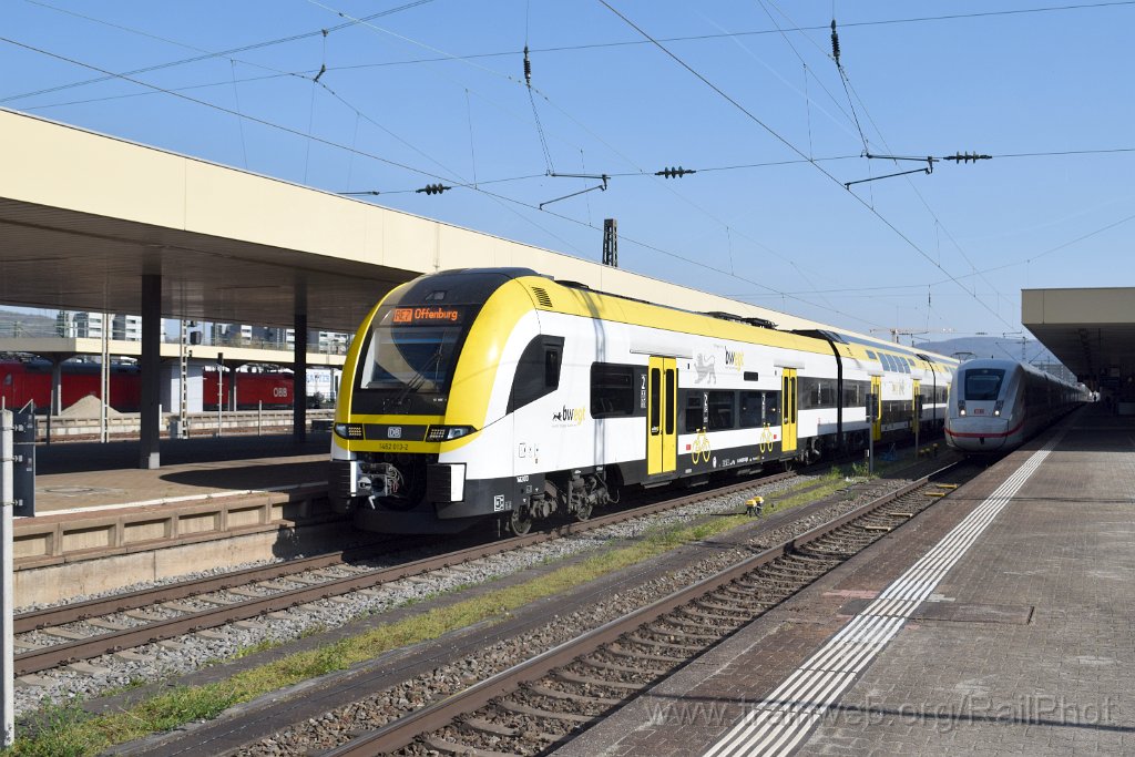 9645-0025-100425.jpg - DBAG 1462.013-2 + ICE 812.098 / Basel Badische Bahnhof 10.4.2025