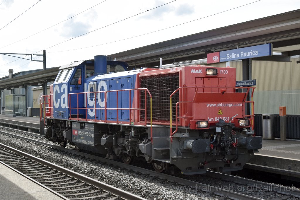 9664-0007-220425.jpg - SBB-CFF Am 843.081-1 / Pratteln Salina Raurica 22.4.2025