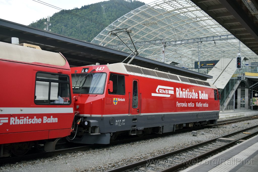 9786-0029-060625.jpg - RhB Ge 4/4"' 647 "Grüsch" / Chur 6.6.2025