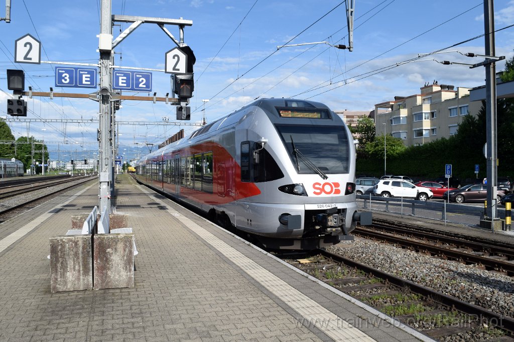 9790-0027-060625.jpg - SOB RABe 526.042-7 "Chrüzberg" / Pfäffikon SZ 6.6.2025