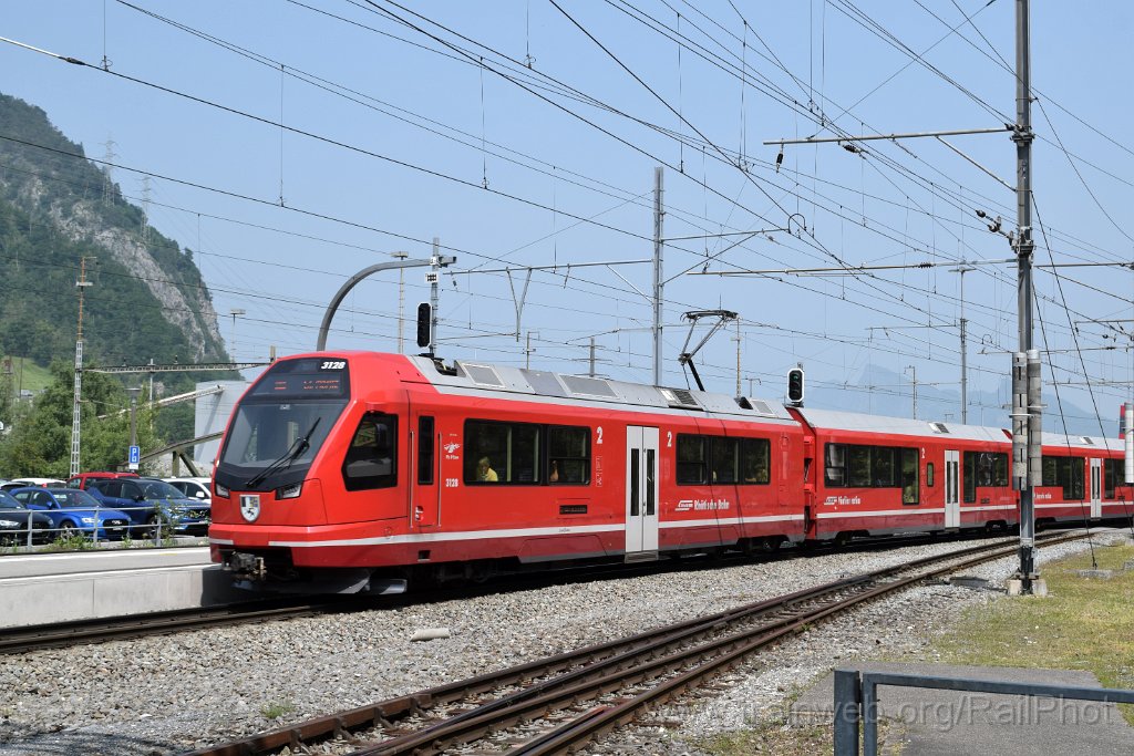9801-0003-110625.jpg - RhB ABe 4/16 3128 "Piz d'Esan" / Landquart 11.6.2025