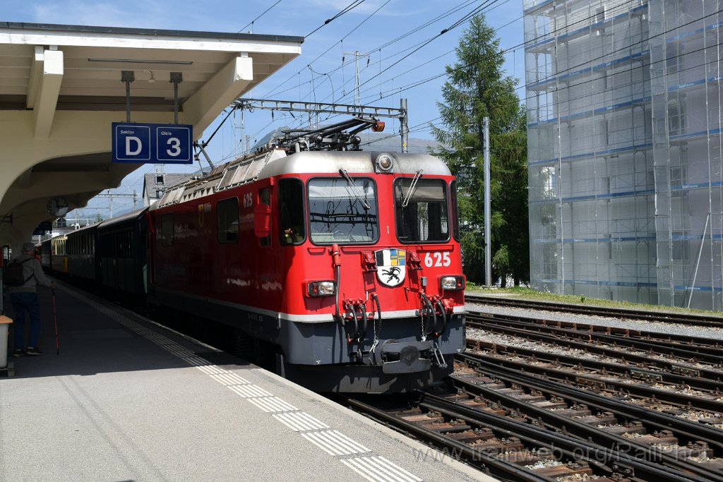 9805-0029-110625.jpg - RhB Ge 4/4" 625 "Küblis" / Davos-Platz 11.6.2025