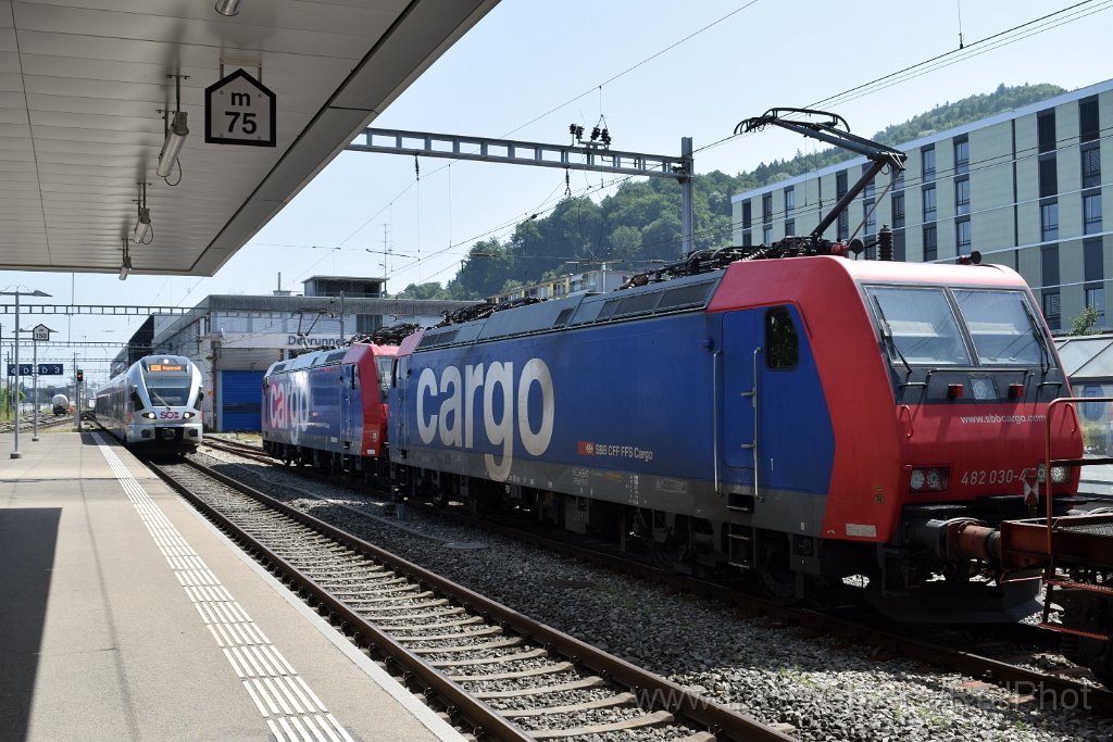 9809-0037-130625.jpg - SBB-CFF Re 482.017-1 + Re 482.030-4 + SOB RABe 526.053-4 "Etzel" / St.Gallen-Haggen 13.6.2025