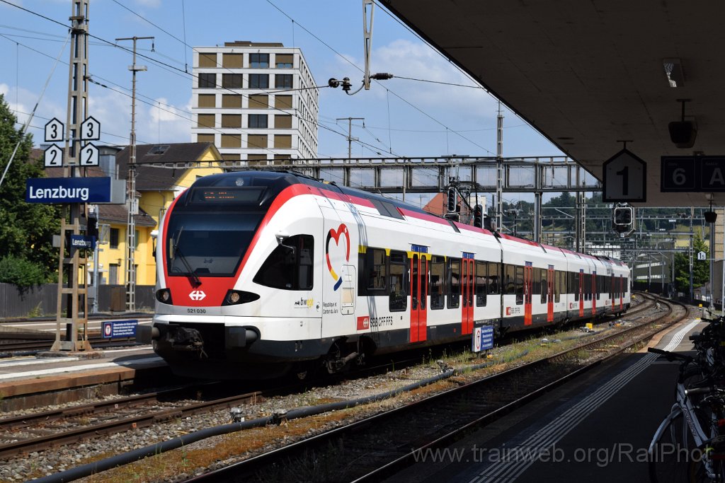 9873-0017-030725.jpg - SBB-CFF RABe 521.030 "République et canton du Jura" / Lenzburg 3.7.2025