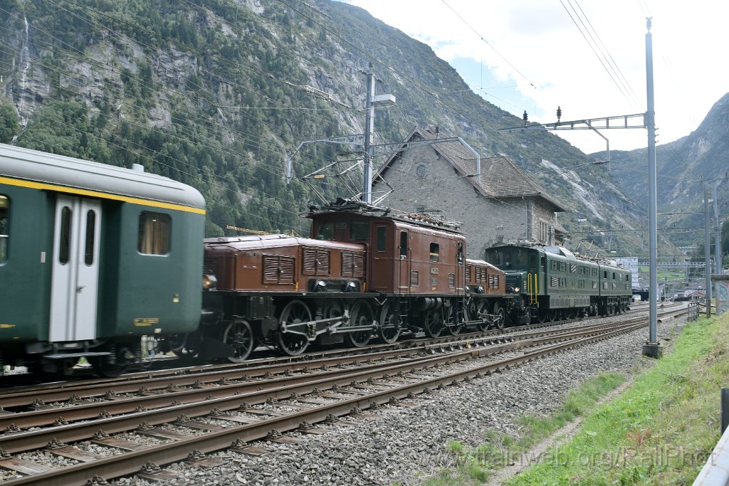 10019-0009-140925.jpg - SBB-CFF Ae 8/14 11801 + Ce 6/8" 14253 / Göschenen 14.9.2025