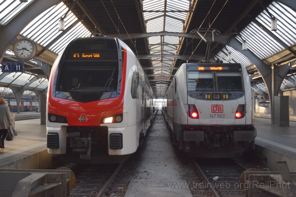 10115-0037-081125.jpg - SBB-CFF RABe 512.036 + DBAG 147.563 / Zürich HB 8.11.2025