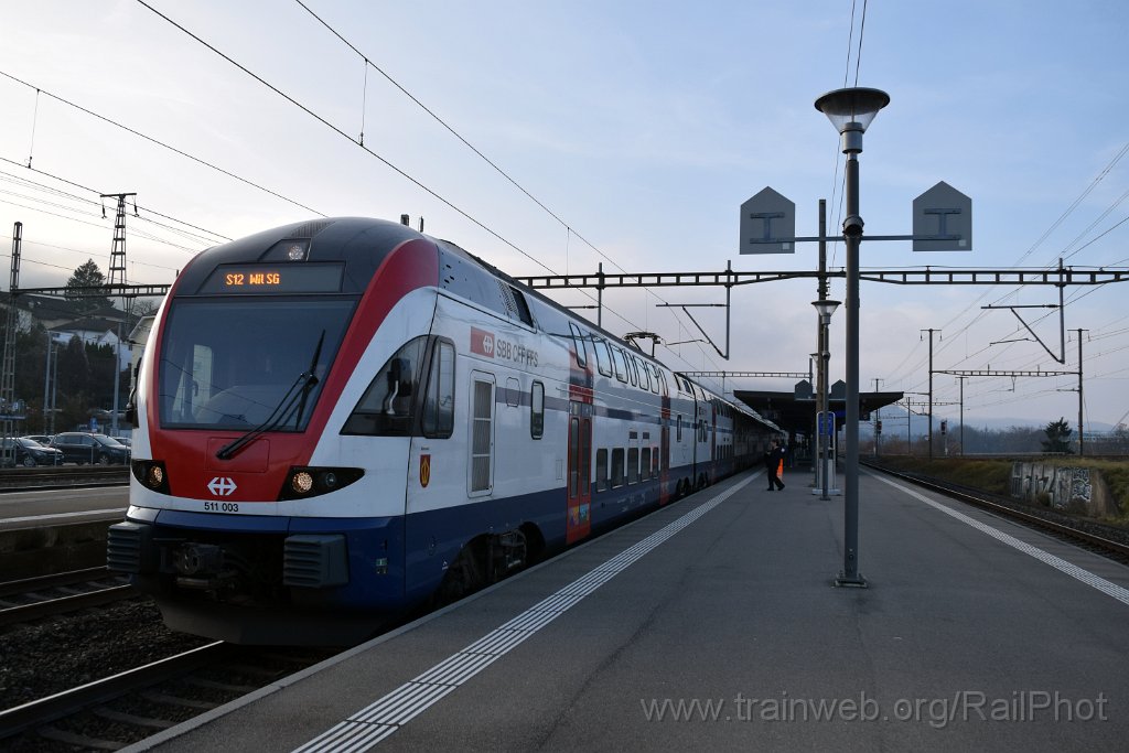 10131-0030-021225.jpg - SBB-CFF RABe 511.003 "Wädenswil" / Killwangen-Spreitenbach 2.12.2025