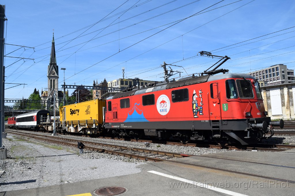 10303-0041-020526.jpg - SBB-CFF Re 420.294-1 "100 ans Cirque Knie" + AAEC Sggrss 003 + SBB-CFF Xas 250 + Re 4/4" 11265 / St.Gallen HB 2.5.2026