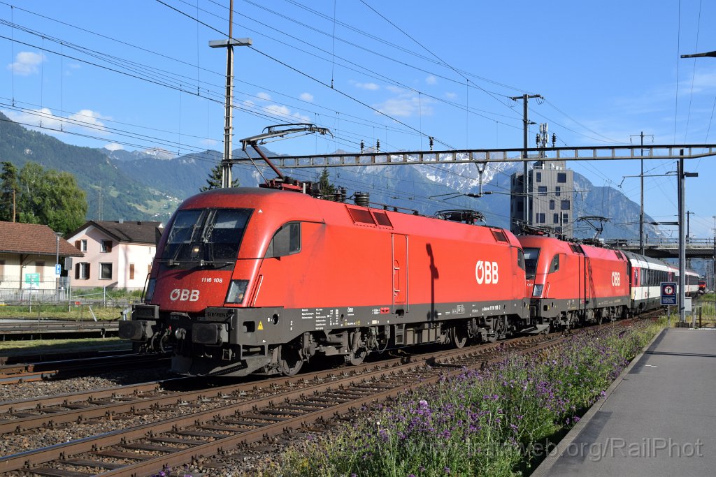 10345-0039-280526.jpg - ÖBB 1116.108 + 1016.007 / Buchs SG 28.5.2026