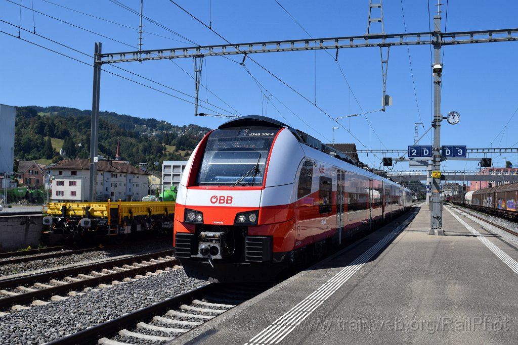 10431-0048-190826.jpg - ÖBB 4748.506 "Lustenau" / St.Margrethen 19.8.2026