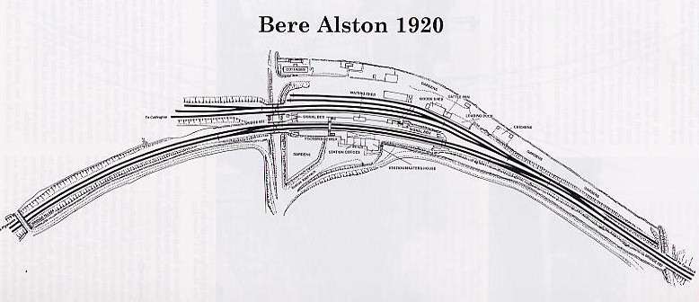 Bere Alston track plan 1920