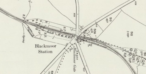Map of Blackmoor station in 1903