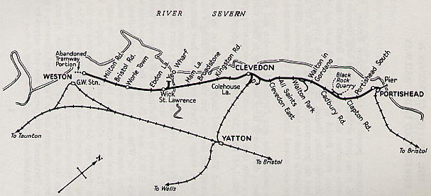 Plan of the Weston, Clevdeon & Portishead Railway
