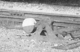 Point hand-lever in Pilton yard in 1934