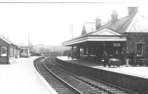 Bere Alston station circa-1930