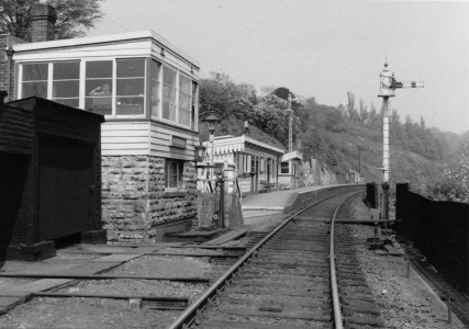 Midford station looking up the line in 1957