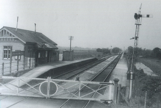 Shapwick station looking westwards