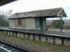Disused island platform shelter