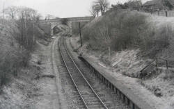 Corfe Mullen Halt in 1963 after closure