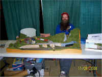 RASG's Jeff Faust, who also holds membership in the Ontario-N-gineers club, is show here with his N scale layout.
