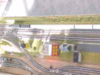 This photo shows an overview of the yard lead track and the buildings that were on exhibit.