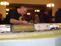 We welcomed Dave Walton to his first RASG show.  The Erie Lackawanna box car contains sound effects.