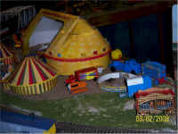 A view of the opposite side of the main circus tent