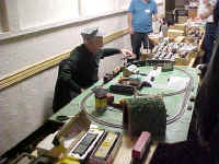 Chuck Smith at the controls of the action layout