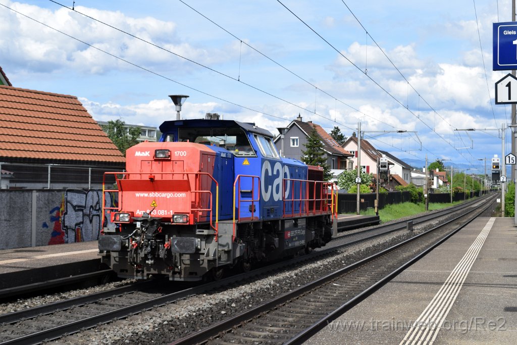9664-0008-220425.jpg - SBBC Am 843.081-1 (Am 98 85 5 843 081-1 CH-SBBC) / Pratteln Salina Raurica 22.4.2025