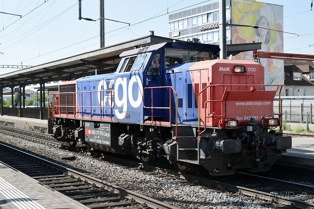 9685-0028-290425.jpg - SBBC Am 843.081-1 (Am 98 85 5 843 081-1 CH-SBBC) / Pratteln 29.4.2025