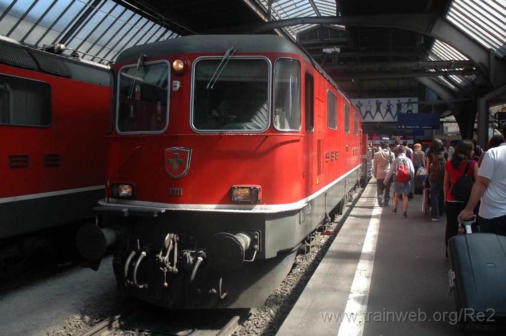 1550-0012-300808.jpg - SBB-CFF Re 4/4'' 11111 / Zürich HB 30.8.2008