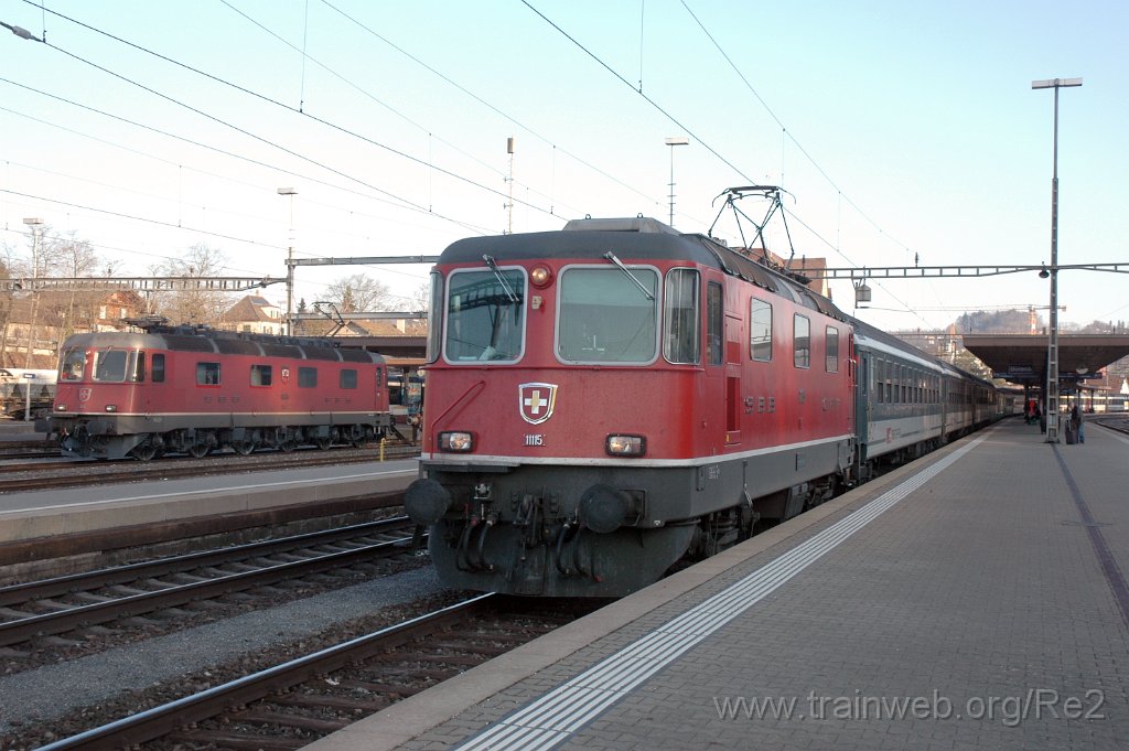 2334-0042-140312.jpg - SBB-CFF Re 4/4'' 11115 + SBB-CFF Re 6/6 11635 ''Muttenz'' / Bülach 14.3.2012