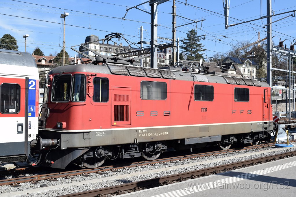 9592-0036-070325.jpg - SBB-CFF Re 4/4'' 11116 (Re 420.116-3)  (Re 91 85 4 420 116-3 CH-SBB) / Bern HB 7.3.2025