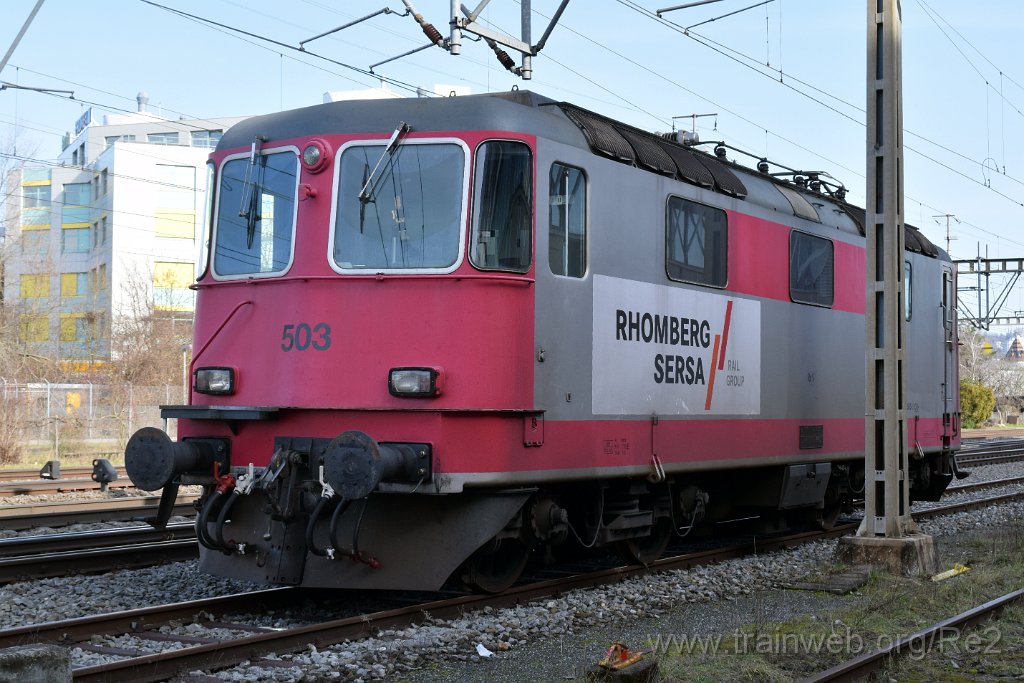 7280-0045-050221.jpg - Sersa Re 420.503-5 (Re 91 85 4 420 503-5 CH-SERSA) / Schlieren (Grabenstrasse) 5.2.2021