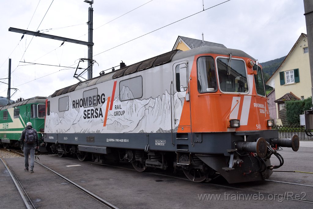 9357-0021-140924.jpg - Sersa Re 420.503-5 ''Valentina'' (Re 91 85 4 420 503-5 CH-SERSA) / Balsthal (Dépot) 14.9.2024