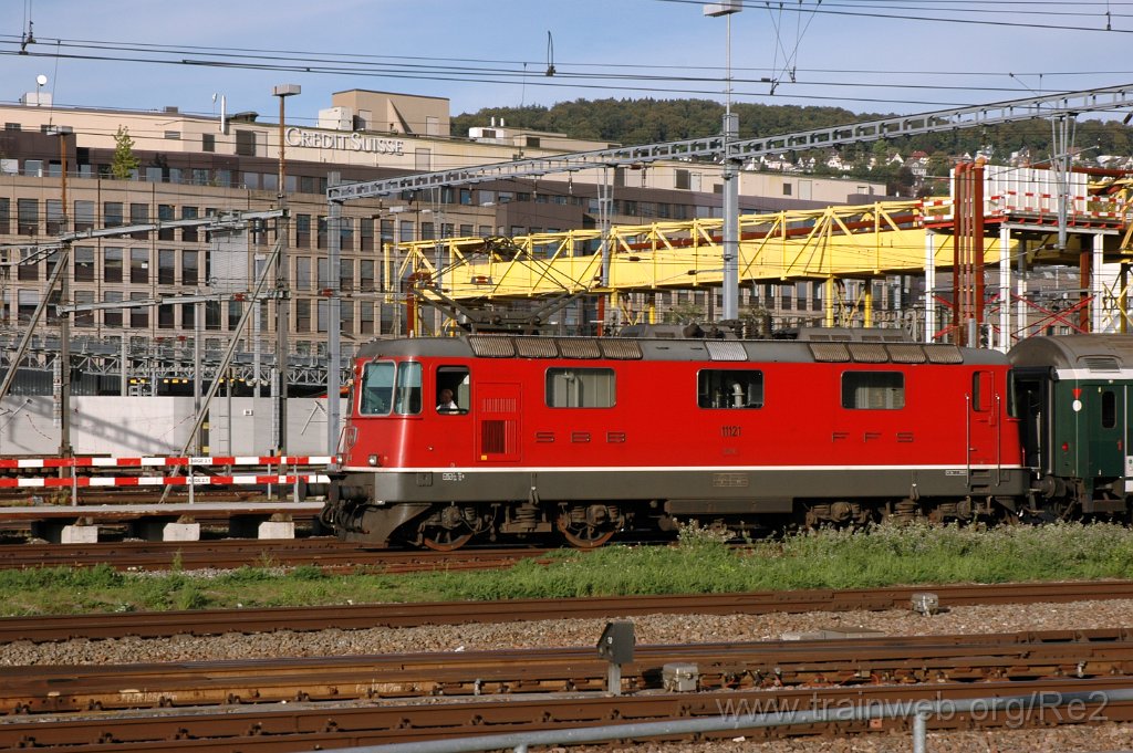 2184-0007-060911.jpg - SBB-CFF Re 4/4'' 11121 / Zürich HB 6.9.2011
