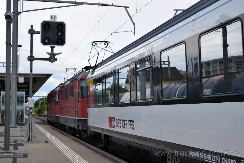 5991-0023-020720.jpg - SBB-CFF Re 4/4'' 11130 (Re 420.130-7)  (Re 91 85 4 420 130-7 CH-SBB) + SBB-CFF Re 4/4'' 11122 (Re 420.122-4)  (Re 91 85 4 420 122-4 CH-SBB) / Wettingen 2.7.2020