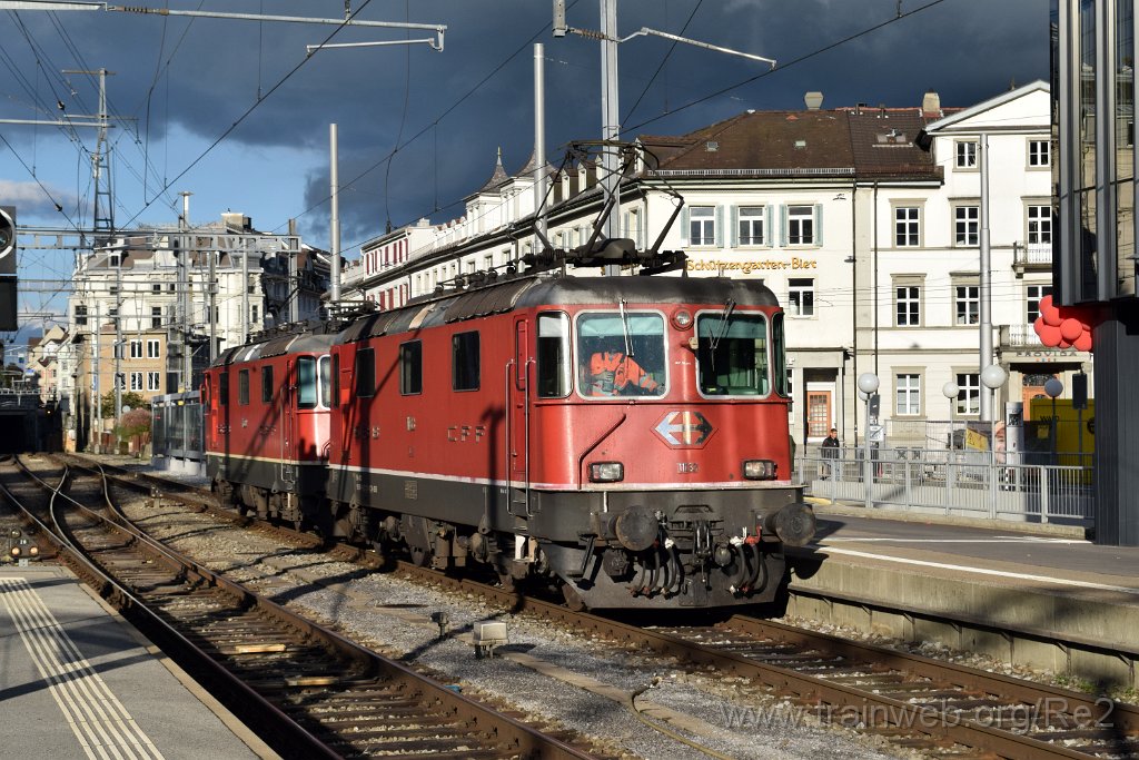 4671-0037-031017.jpg - SBB-CFF Re 4/4'' 11133 (Re 420.133-1)  (Re 91 85 4 420 133-1 CH-SBB) + SBB-CFF Re 4/4'' 11300 (Re 420.300-6)  (Re 91 85 4 420 300-6 CH-SBB) / St.Gallen HB 3.10.2017
