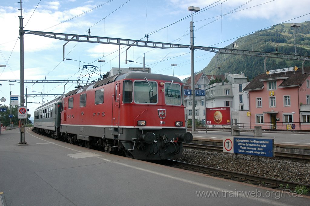 1702-0016-200709.jpg - SBB-CFF Re 4/4'' 11138 / Arth-Goldau 20.7.2009