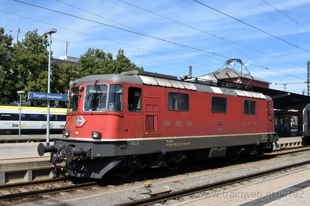 8162-0024-240822.jpg - SBB-CFF Re 4/4'' 11141 (Re 420.141-4)  (Re 91 85 4 420 141-4 CH-SBB) / Singen (Htw) 24.8.2022