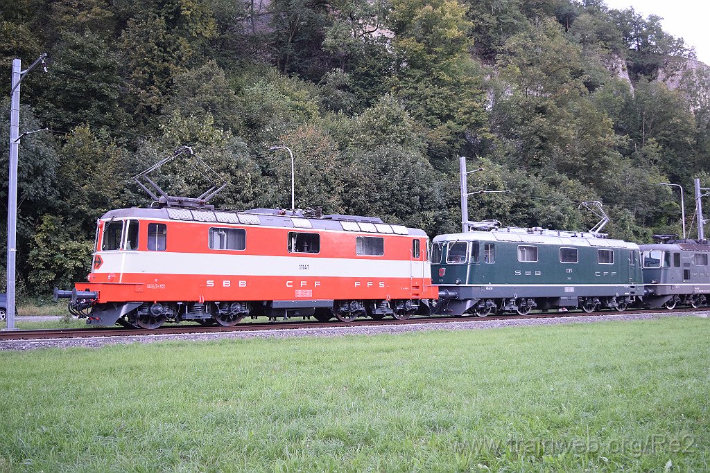 9369-0026-140924.jpg - DSF Re 4/4'' 11141 / SBB-CFF (Re 91 85 4 420 141-4 CH-DSF) + DSF Re 4/4'' 11173 / SBB-CFF (Re 91 85 4 420 173-7 CH-DSF) / Aeussere Klus 14.9.2024