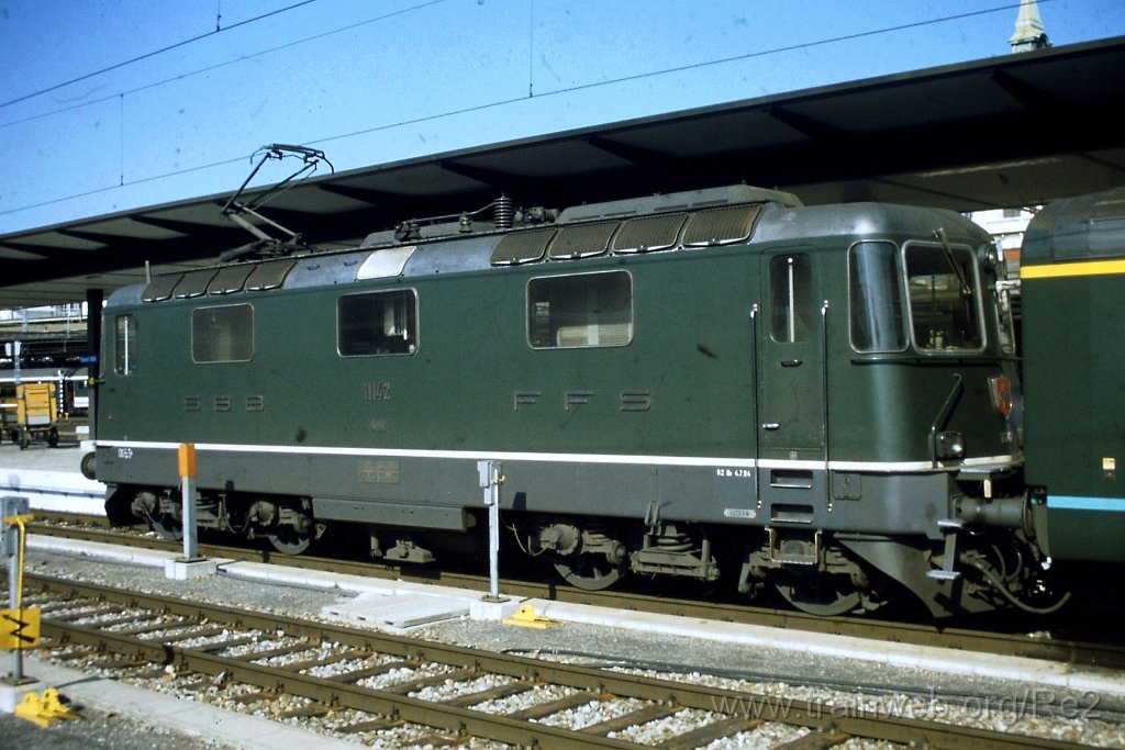 0703-0009.jpg - SBB-CFF Re 4/4'' 11142 / Basel 26.2.1998