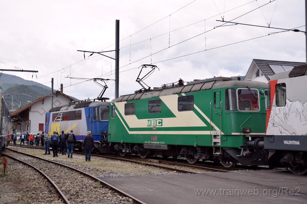 9357-0016-140924.jpg - WRS Re 420.502 (Re 91 85 4 420 502-7 CH-WRSCH) + MBC Re 420.506-8 (Re 91 85 4 420 506-8 CH-MBC) / Balsthal (Dépot) 14.9.2024