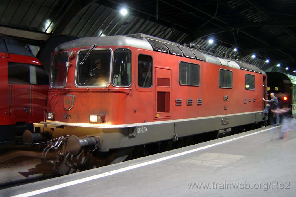 1338-0034-190507.jpg - SBB-CFF Re 4/4'' 11143 / Zürich HB 19.5.2007