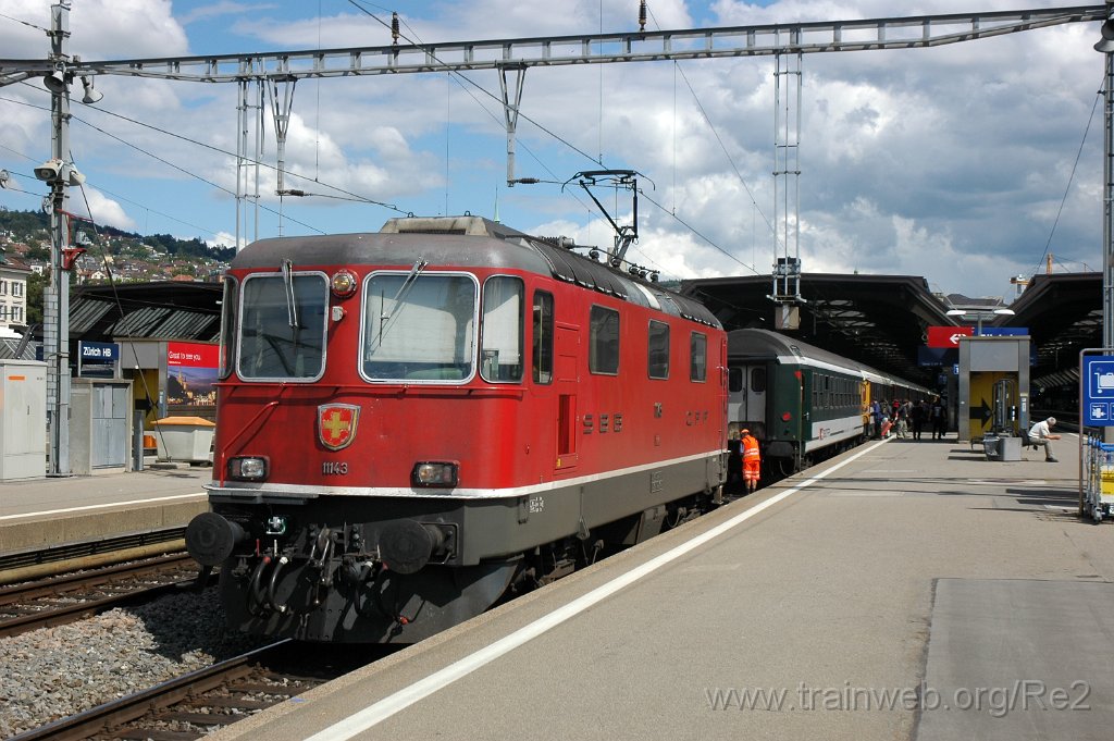 1704-0030-250709.jpg - SBB-CFF Re 4/4'' 11143 / Zürich HB 25.7.2009