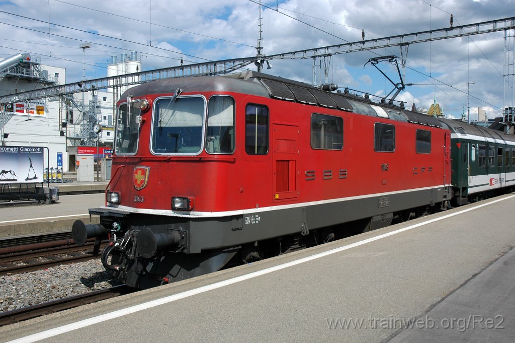 1704-0050-250709.jpg - SBB-CFF Re 4/4'' 11143 / Zürich HB 25.7.2009