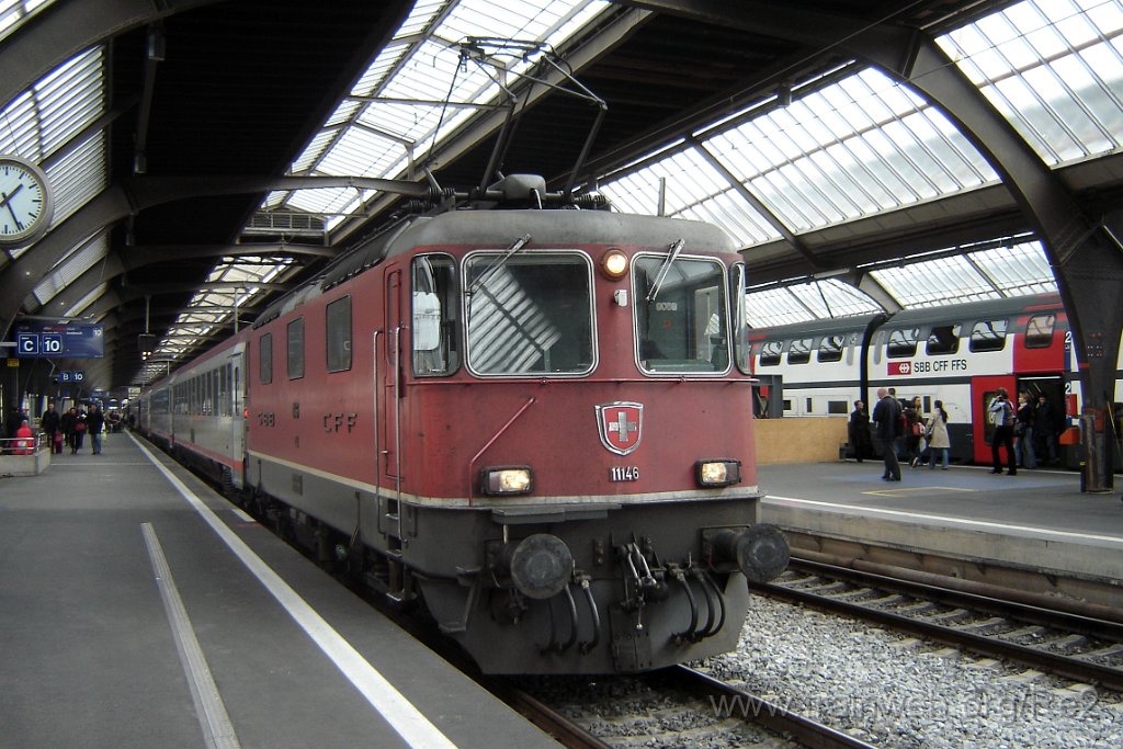1296-0016-220307.jpg - SBB-CFF Re 4/4'' 11146 / Zürich HB 22.3.2007