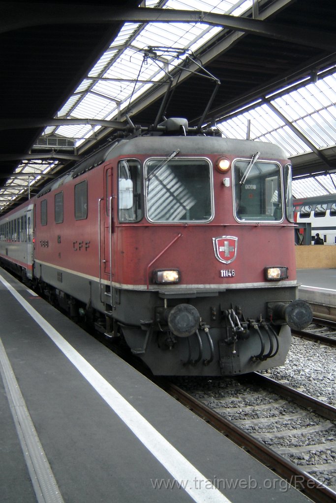 1296-0017-220307.jpg - SBB-CFF Re 4/4'' 11146 / Zürich HB 22.3.2007