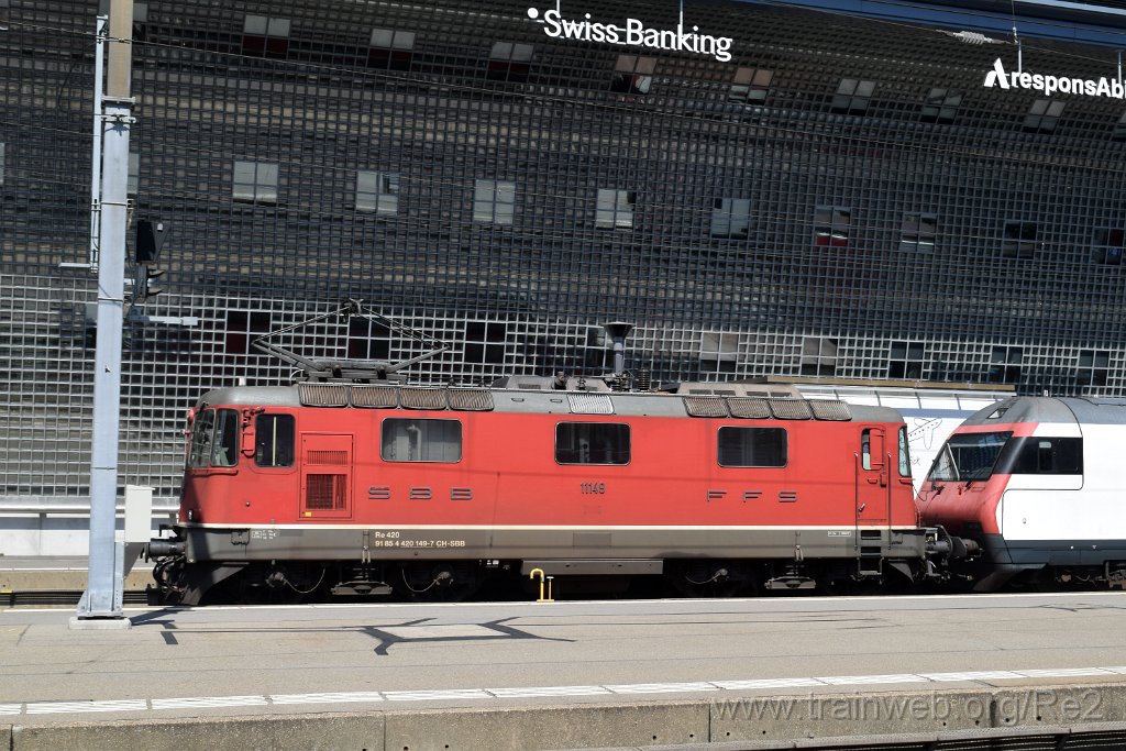 8725-0043-120823.jpg - SBB-CFF Re 4/4'' 11149 (Re 420.149-7)  (Re 91 85 4 420 149-7 CH-SBB) / Zürich HB 12.8.2023